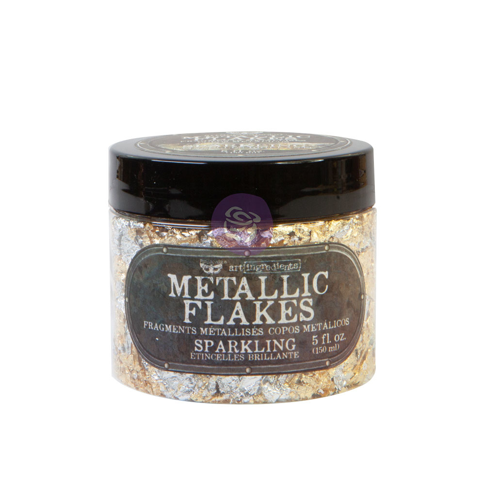 Prima Marketing Art Ingredients - Metal Flakes - Sparkling - 1 jar, total weight 30g including container / foil