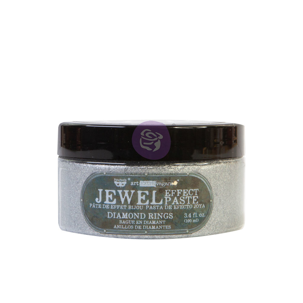 Prima Marketing Art Extravagance - Jewel Texture Paste - Diamond Rings - 1 jar, 100ml (3.4 fl oz) / art paste