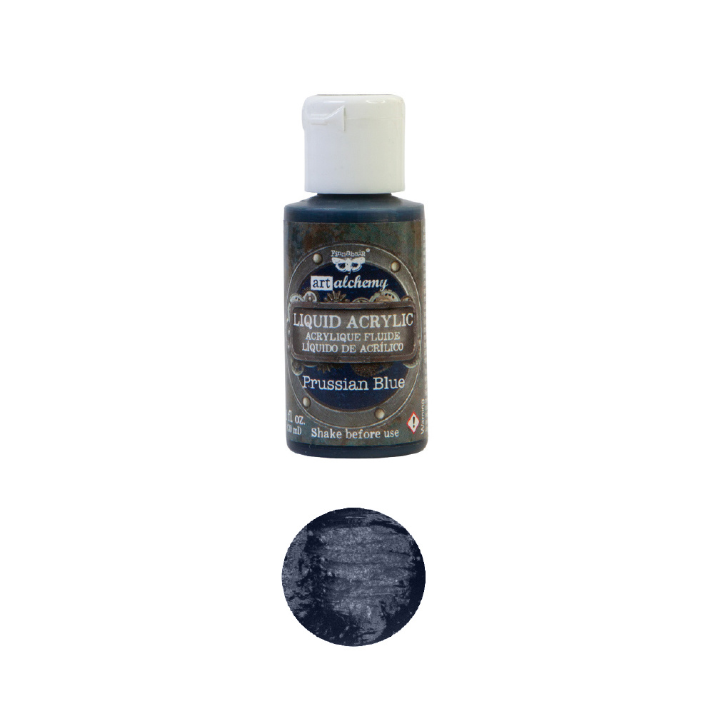 Prima Marketing Art Alchemy - Liquid Acrylics - Prussian Blue - 1 bottle, 30ml / art paint