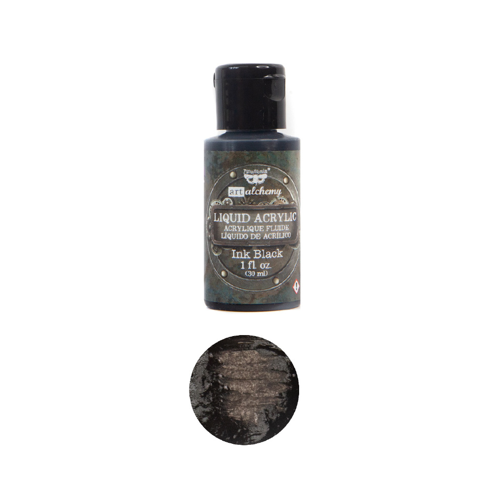 Prima Marketing Art Alchemy-Liquid Acrylic Ink Black - 1 bottle - 30ml / art paint