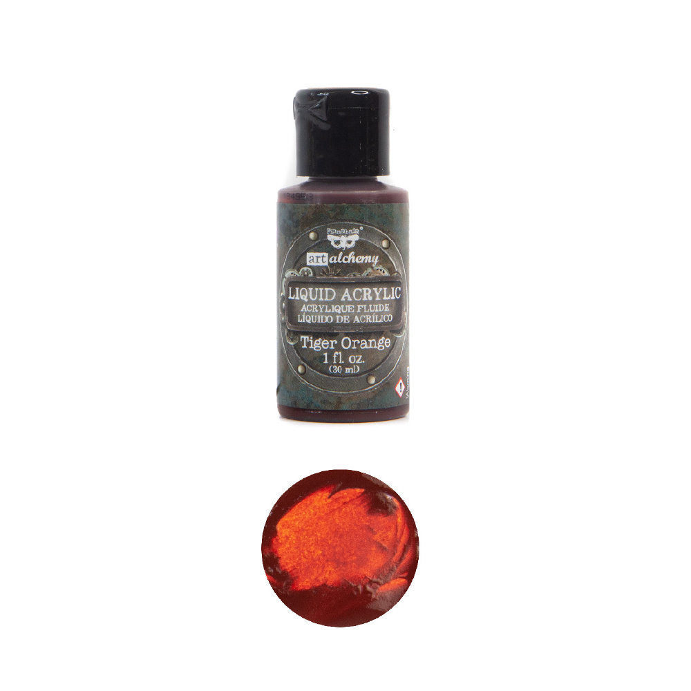 Prima Marketing Art Alchemy-Liquid Acrylic Tiger Orange - 1 bottle - 30ml / art paint