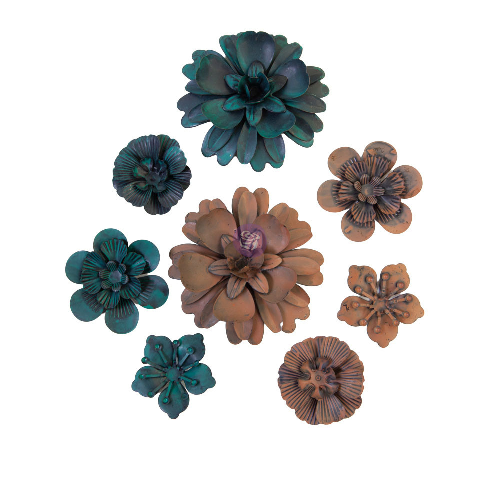 Prima Marketing Mechanicals - Desert Flowers  - 8 pcs / metal
