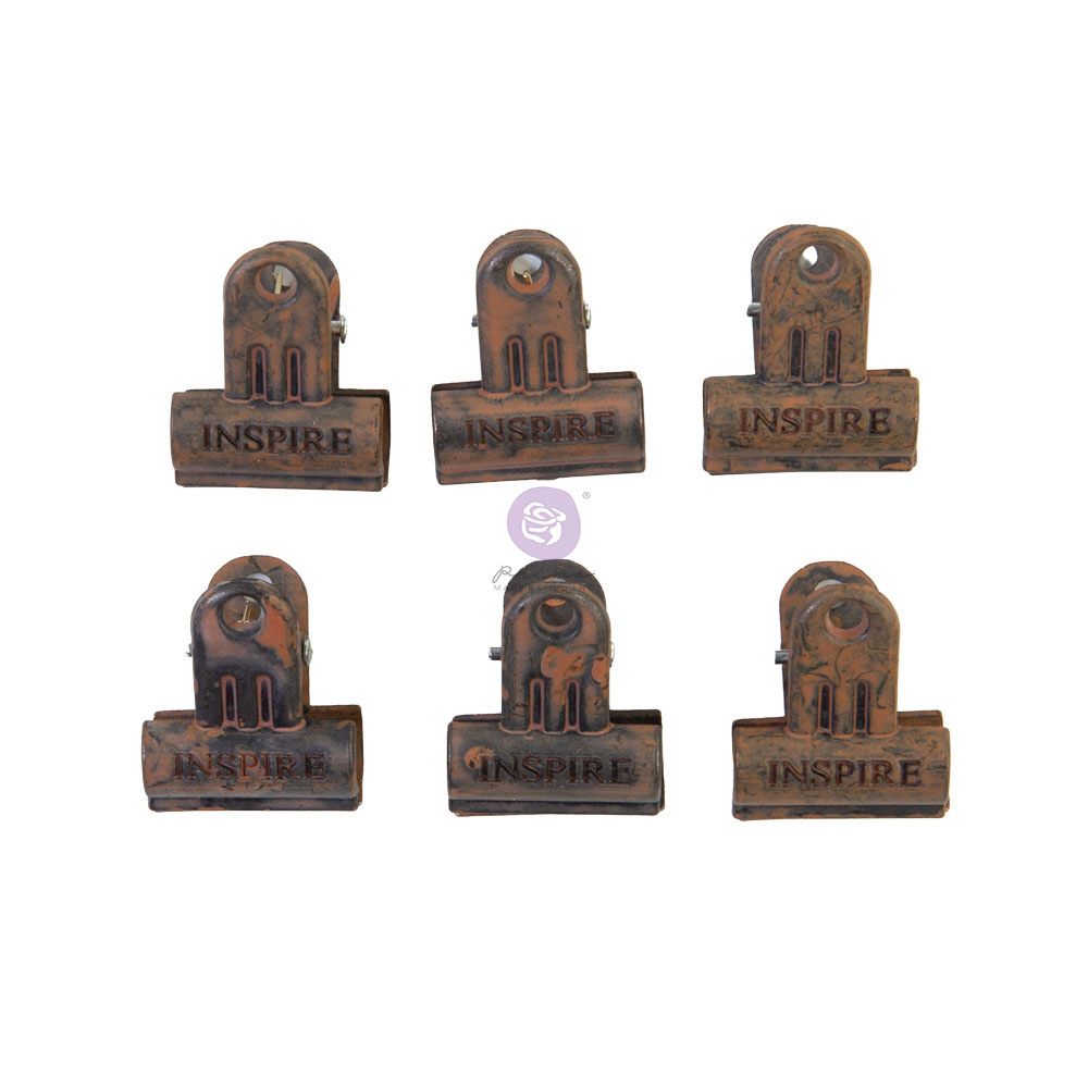 Prima Marketing Art Daily Clips - Rusty - 6 pcs / metal