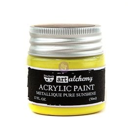 Prima Marketing Art Alchemy-Acrylic Paint-Metallique Pure Sunshine 1.7oz / acrylic paint