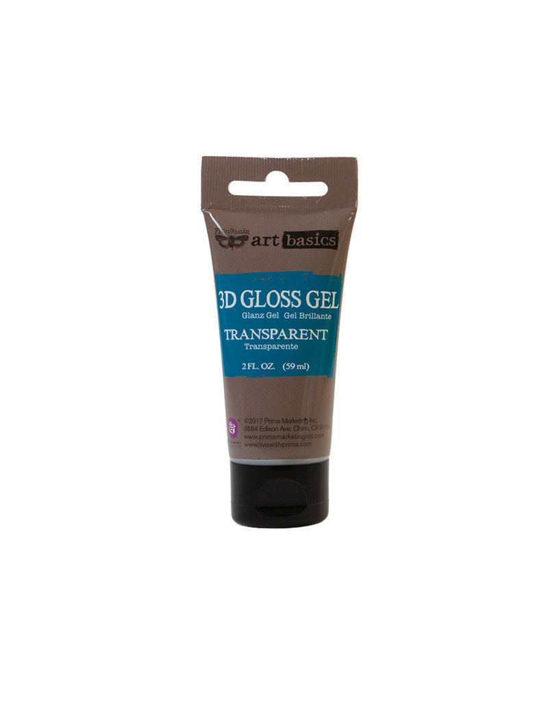 Prima Marketing (M)3D Gloss Gel 2 oz Tube / gel, paste, gesso medium