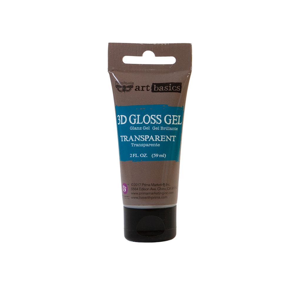 Prima Marketing (M)3D Gloss Gel 2 oz Tube / gel, paste, gesso medium
