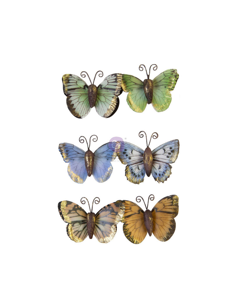 Prima Marketing Prima Flowers® Nature Lover Collection - Majestic Flight -  6 pcs / 2 in / mulberry paper