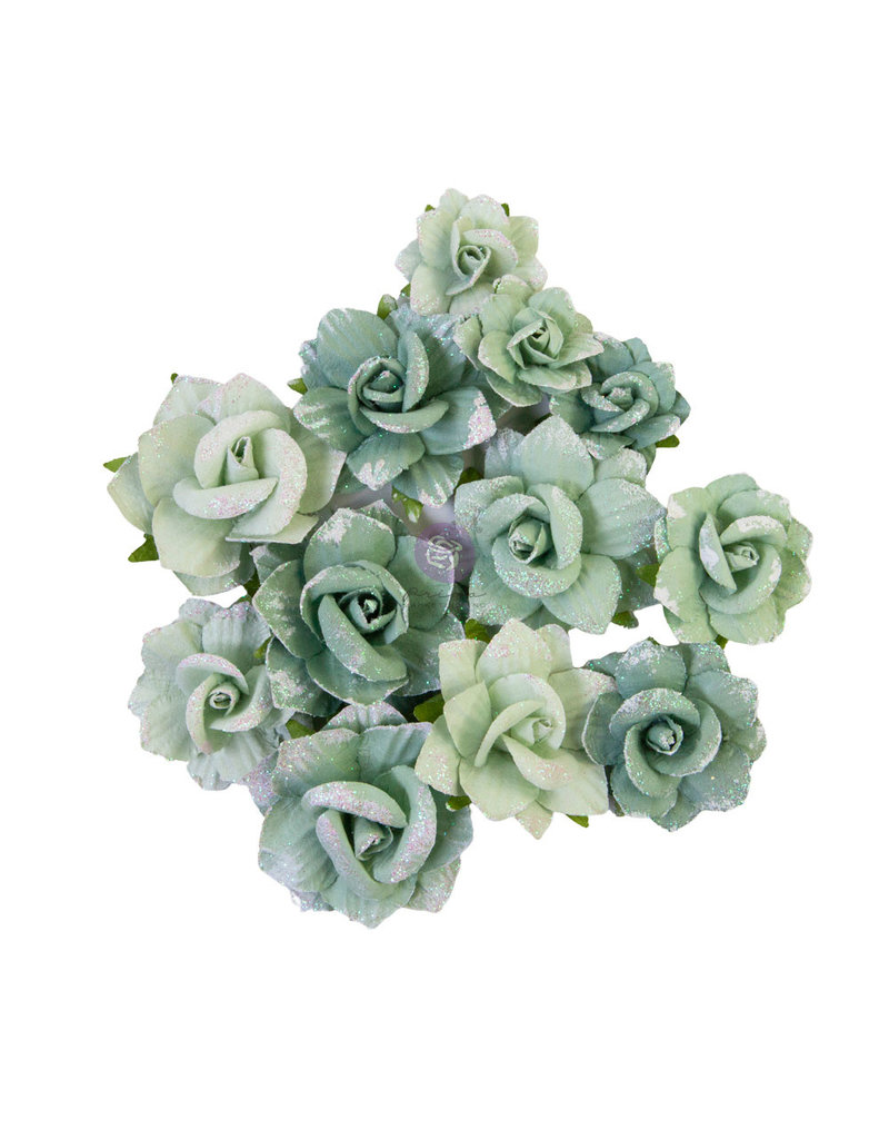 Prima Marketing Prima Flowers® My Sweet Collection - Emerald Beauty -  12 pcs / 1.5-2 in / mulberry paper