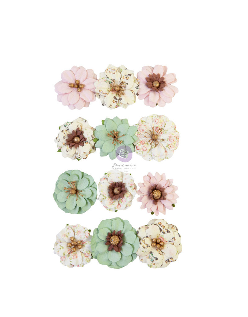 Prima Marketing Prima Flowers® My Sweet Collection - Sweetest -  12 pcs / 1.25 in / mulberry paper