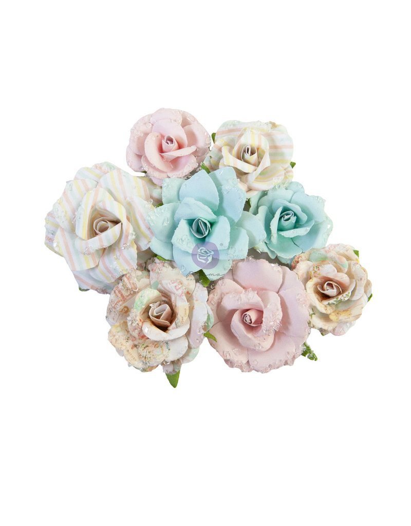 Prima Marketing Prima Flowers® Magic Love Collection - Stardust - 8 pcs / 1.25 -2 in / mulberry paper