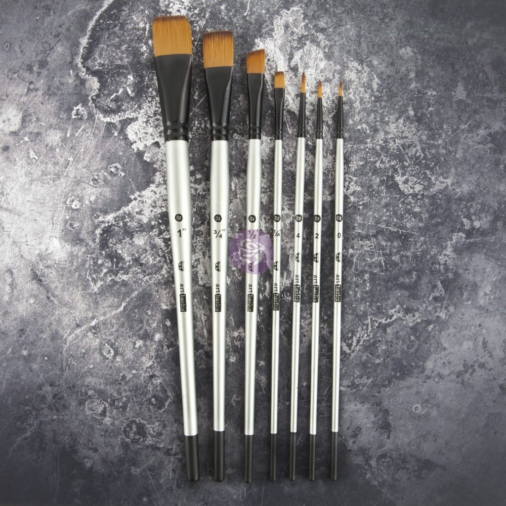 Prima Marketing Art Basics: Brush Set of 7 / art brush