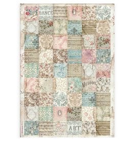 Stamperia A3 Rice paper packed - Passion patchwork