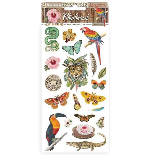 Stamperia Chipboard cm 15x30 - Amazonia