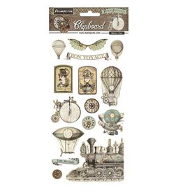 Stamperia Chipboard cm 15x30 - Voyages Fantastiques