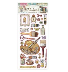 Stamperia Chipboard cm 15x30 - Atelier decorations