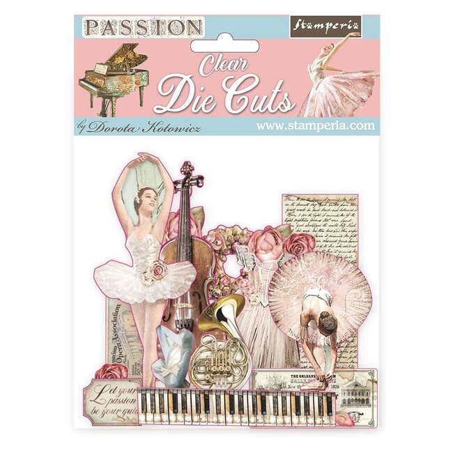 Stamperia Clear Die cuts - Passion