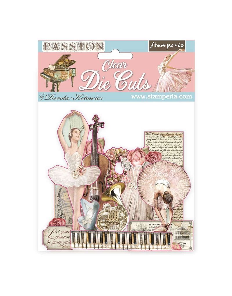 Stamperia Clear Die cuts - Passion