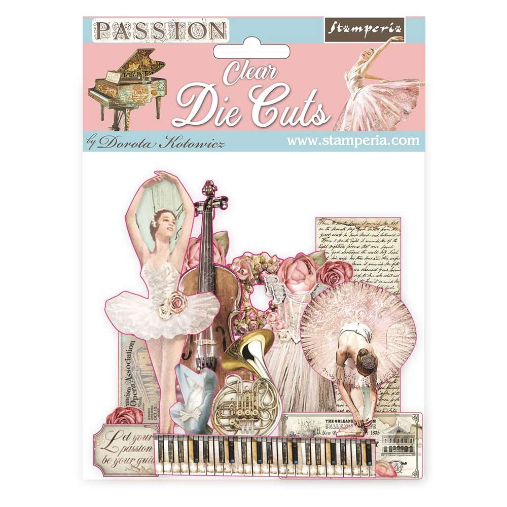 Stamperia Clear Die cuts - Passion