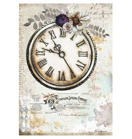 Stamperia A4 Rice paper packed - Romantic Journal clock