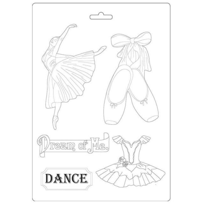 Stamperia Soft Mould A4 - Passion dancer