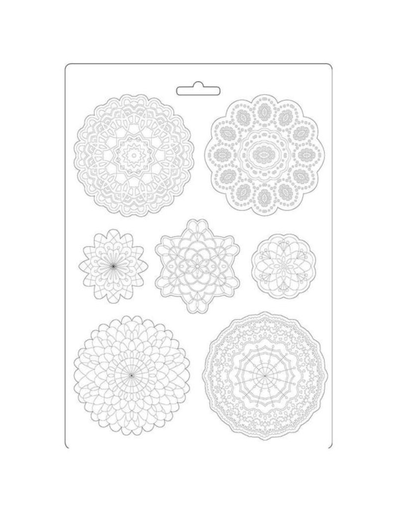 Stamperia Soft Mould A4 - Passion round lace