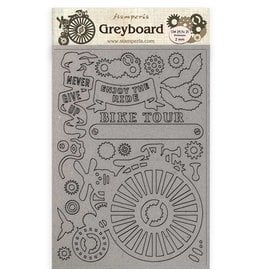 Stamperia A4 Greyboard /2 mm - Bicycle