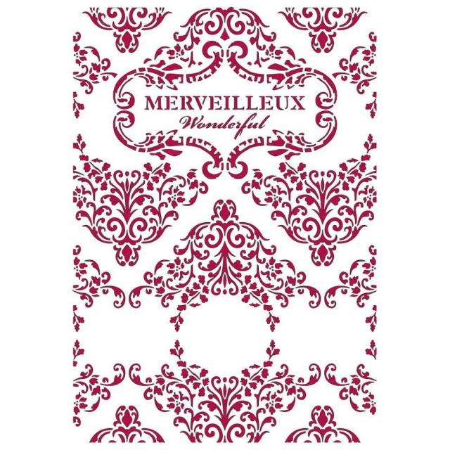 Stamperia Stencil G 21x29,7 cm - Romantic Sea Dream wonderful