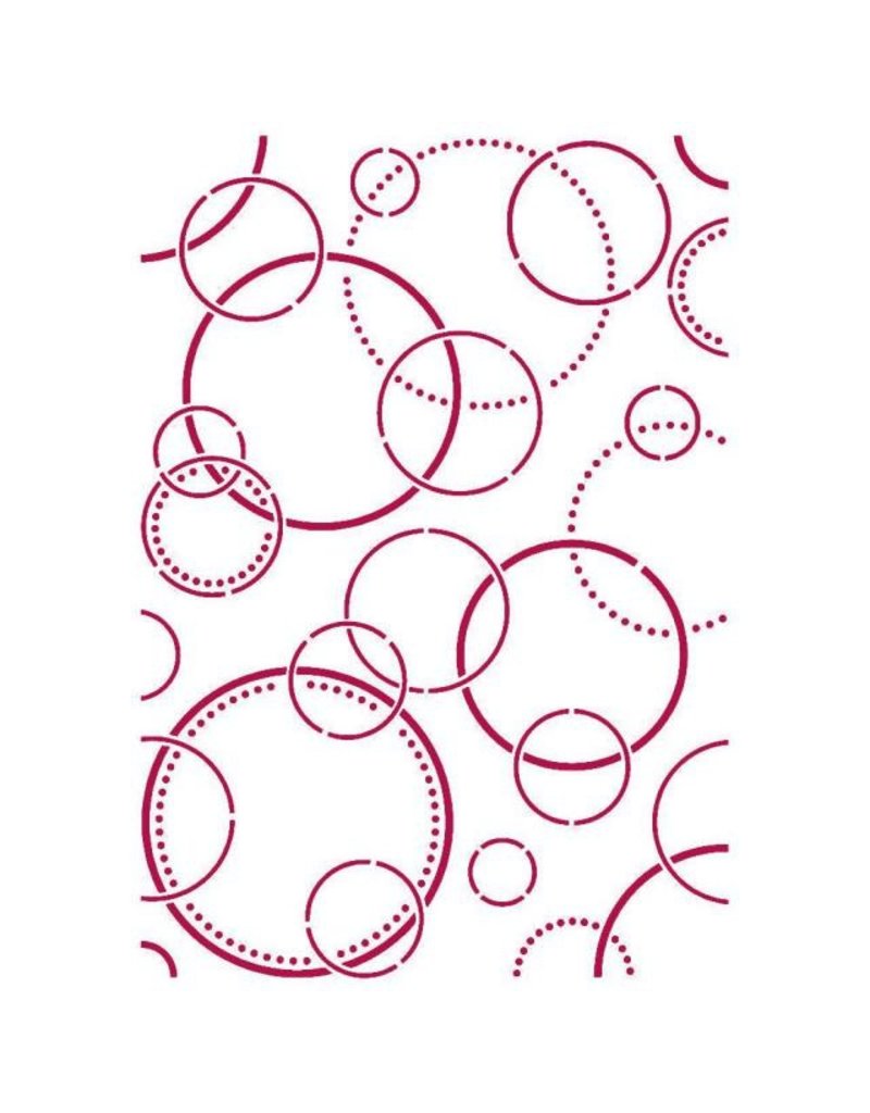 Stamperia Stencil G 21x29,7 cm - Romantic Threads bubbles