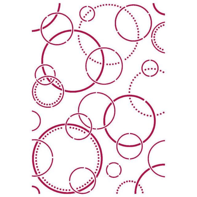 Stamperia Stencil G 21x29,7 cm - Romantic Threads bubbles