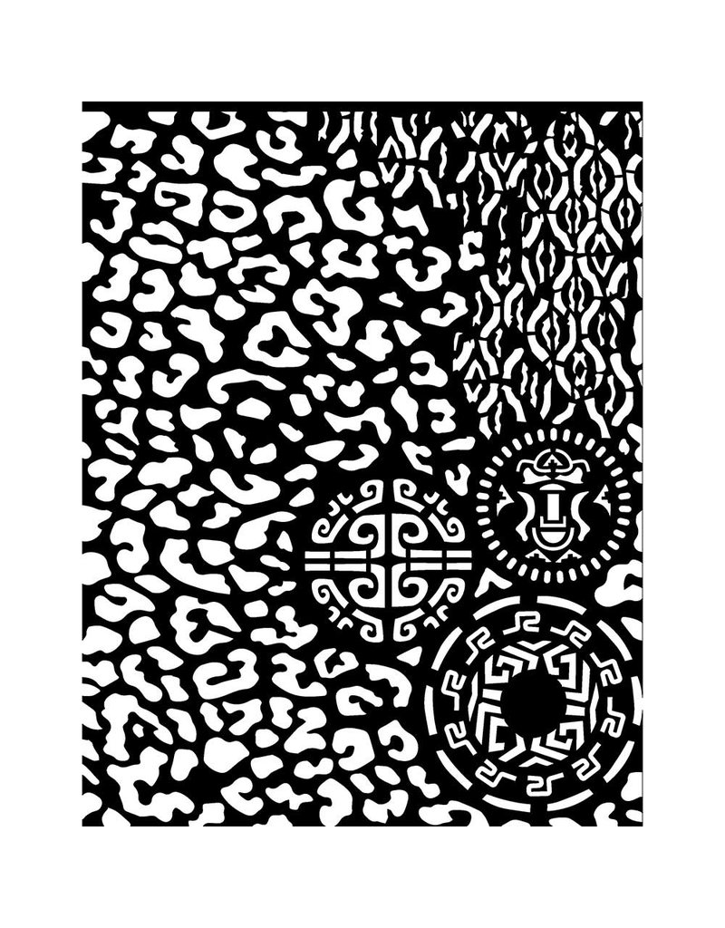 Stamperia Thick Stencil 20x25 cm - Amazonia animalier with tribals