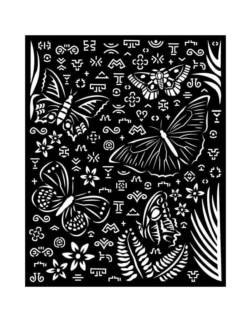 Stamperia Thick Stencil 20x25 cm - Amazonia butterflies