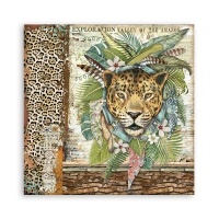 Stamperia Scrapbooking paper double face - Amazonia jaguar