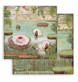 Stamperia Scrapbooking paper double face - Amazonia water lily