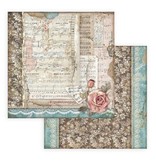 Stamperia Scrapbooking paper double face - Passion roses and music