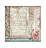 Stamperia Scrapbooking paper double face - Passion roses and music