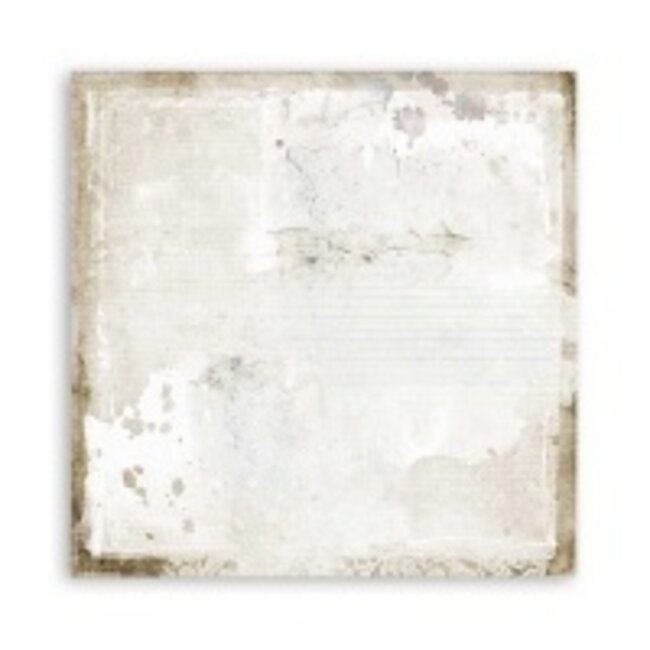 Stamperia Dubbelzijdig Scrapbook Papier - Romantic Journal corner with flower