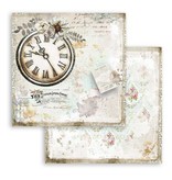 Stamperia Scrapbooking paper double face - Romantic Journal clock