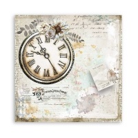 Stamperia Scrapbooking paper double face - Romantic Journal clock