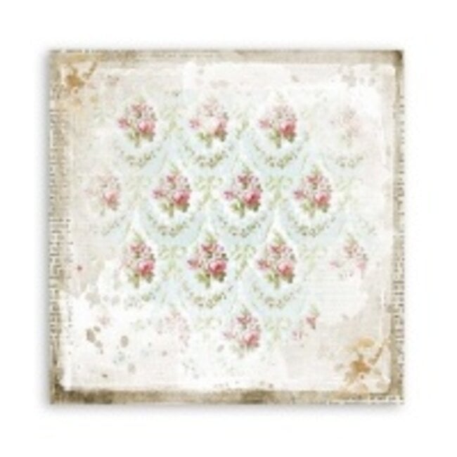 Stamperia Dubbelzijdig Scrapbook Papier - Romantic Journal clock