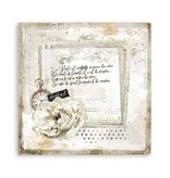 Stamperia Scrapbooking paper double face - Romantic Journal letter and clock