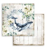 Stamperia Scrapbooking paper double face - Romantic Sea Dream whale