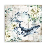 Stamperia Scrapbooking paper double face - Romantic Sea Dream whale