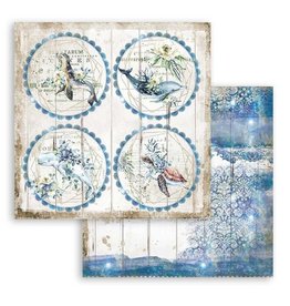 Stamperia Scrapbooking paper double face - Romantic Sea Dream rounds