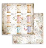 Stamperia Scrapbooking paper double face - Romantic Threads thread