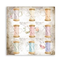 Stamperia Scrapbooking paper double face - Romantic Threads thread