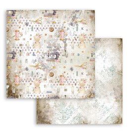 Stamperia Scrapbooking paper double face - Romantic Threads texture