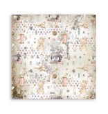 Stamperia Scrapbooking paper double face - Romantic Threads texture