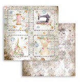 Stamperia Scrapbooking paper double face - Romantic Threads cards