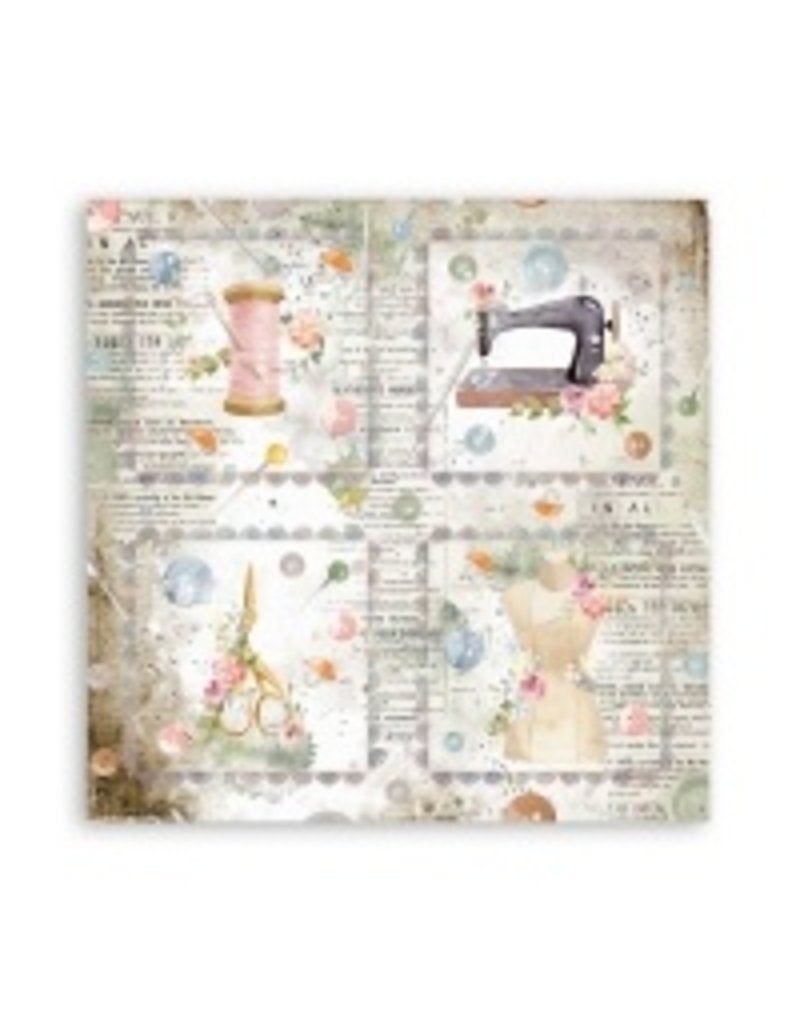 Stamperia Scrapbooking paper double face - Romantic Threads cards