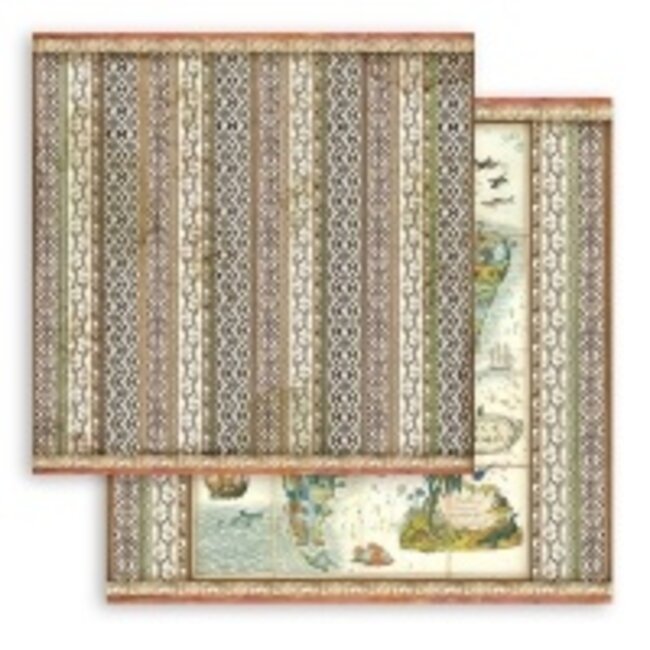 Stamperia Papierblok 30,5 × 30,5 cm - 10 vellen - Amazonia